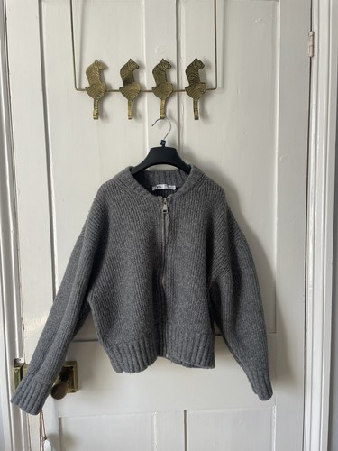 Zara zip knitted cardigan - up,