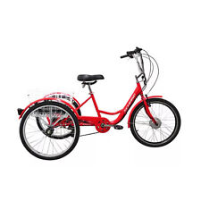 Refurbished Schiano Step Through Electric Trike 24" Wheel Red 250w 36v
