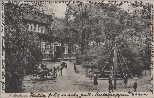 Postcard boys house müritz - boys,