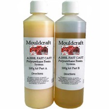 MOULDCRAFT A2000L 1kg Fast Cast Polyurethane Liquid Plastic Casting Resin kit