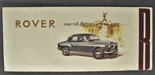 1957 Rover 105R Brochure Folder Saloon Sedan Original 57