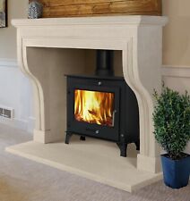 Bath stone limestone fireplace. Fire surround. Hand carved. 