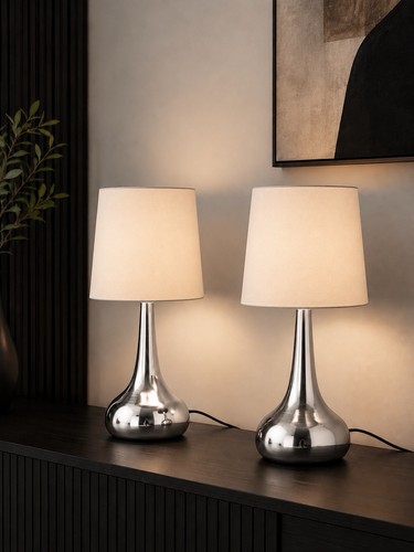 Teardrop table lamp polished - teardrop,