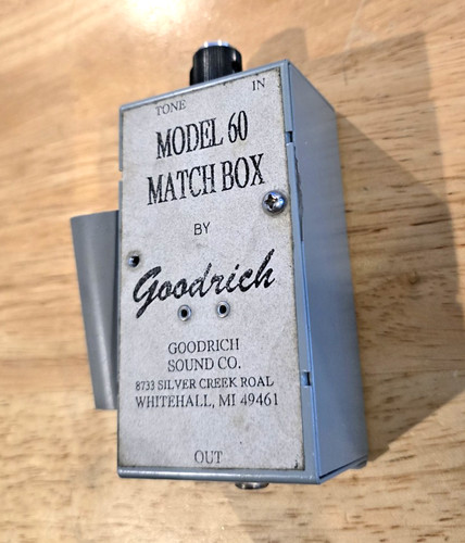 Goodrich match box - goodrich, preamp
