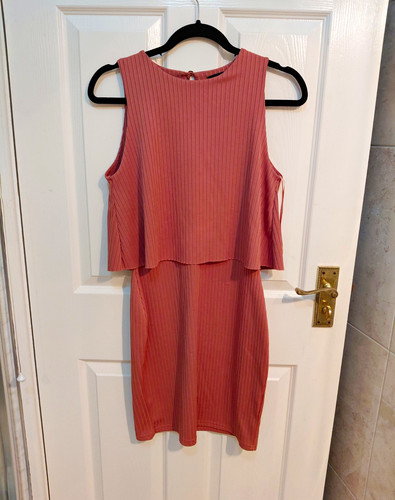 River island pink ribbed - island,