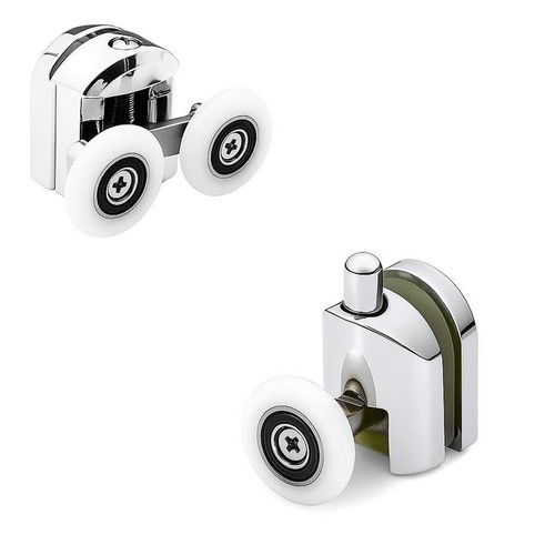 Set shower door rollers - of,