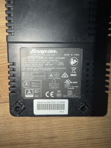 Snap ctc772a 4 charger - on, 14.4