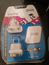 GEAR4 EURO TRIP AC CHARGER UK & EUROPEAN PLUG FOR IPOD - NEW SEALED - V.RARE !