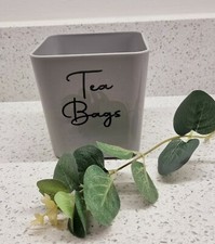 Mrs Hinch inspired Caddy for Tea Bags in White Pink Grey PLEASE READ DESCRIPTION