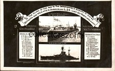 Memorial postcard Royal Navy