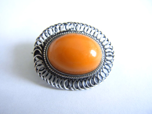 Antique brooch silver 830 - , +