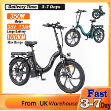 HillMiles Mileport 20'' E Bike 250W Foldable Electric Bike 36V 13AH E-City Bike
