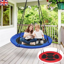 100cm Giant Nest Web Rope Hanging Tree Kids Swing Seat Round Backyard Playground