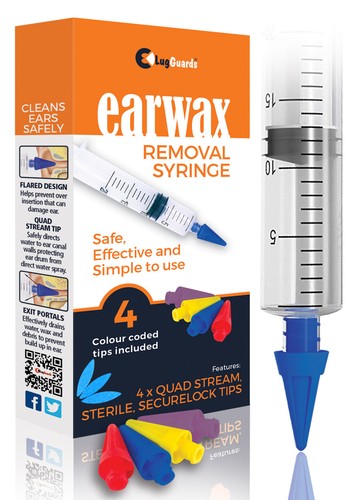 Ear wax removal syringe quad - ear,