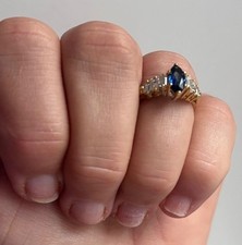 sapphire and diamond size L