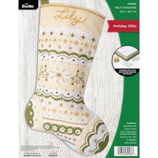 Bucilla 18" Felt Christmas Stocking Kit - Holiday Glitz