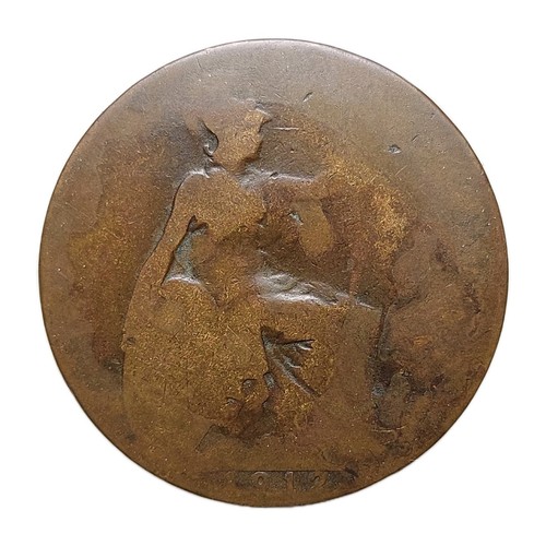 1912 george half penny coin - george,