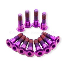 12x Triumph Daytona 955i 98-06 Purple Titanium Front Disc Rotor Bolts Threadlock