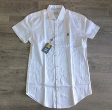 MENS LIFE AND LIMB DRESSY SHORT SLEEVE SMART SHIRT IN WHITE SIZE M