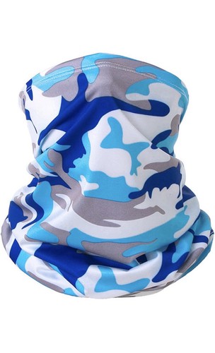 Blue camo neck - camo,