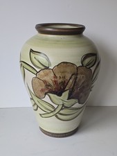 Denby / Langley Mill Pottery Magnolia Pattern Large Vase - 32cm Tall