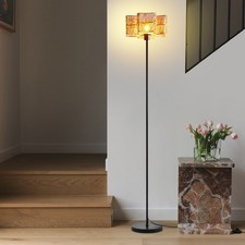 Modern Floor Lamp With Rattan