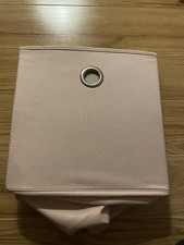 6 X Square Foldable Cube Storage Box Pink Colour