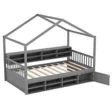 COSTWAY Single Size House Bed