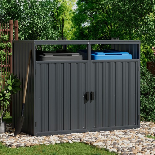Garden metal bin - bin, shed