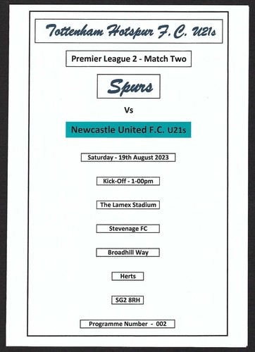 Tottenham hotspur u21s - hotspur,