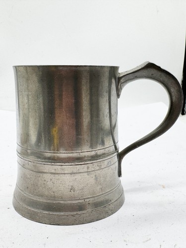 Crown rose pewter tankard - rose,