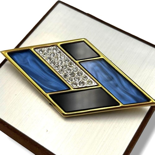 Ysl brooch diamond mondrian - brooch,