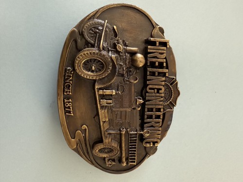 Belt buckle commemorating - commemorating, fire