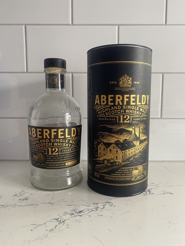 Empty bottle aberfeldy whisky - empty,