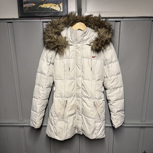 Hollister y2k white puffer - hollister,