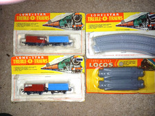 Lone Star 000/N gauge Selection of carded items track & rolling stock (see text)