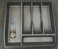 ADDIS Plastic Kitchen Drawer Organiser Cutlery Tray Holder Rack Utensil