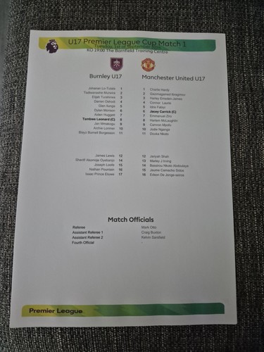 2026 burnley u17 - 2026/27,