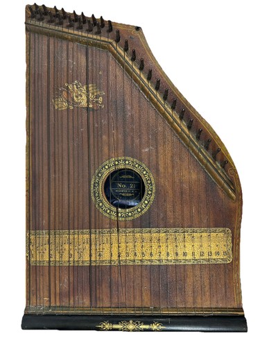 Antique mandolin harp zither - mandolin,