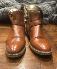 OXFORD MENS CHELSEA JOCKEY BOOTS UK 10 RICH TAN  CUSHIONED INTERIOR SO COMFY🧡