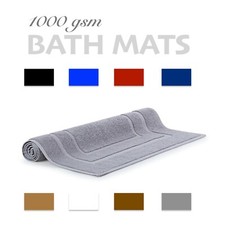 Luxury Premium Cotton Bath Mats 1000 GSM Hotel Spa Shower Tub Highly Absorbent 