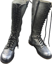 Dr Martens 1B60 silver shimmer buttero leather boots UK 5 EU 38