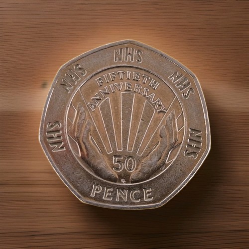Rare fifty pence - fifty, coin