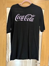 Coca-Cola ladies black over sized t shirt size 8