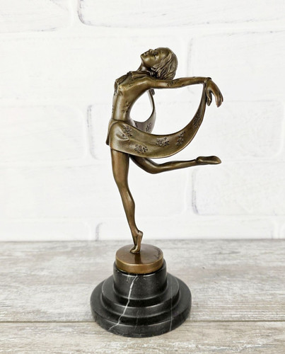 Bronze woman statue - bronze,