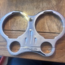 HARLEY DAVIDSON CARLINI CHROME BILLET DOUBLE GAUGE MOUNT T BARS SPEEDO REV