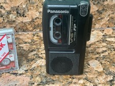 PANASONIC RN 302 VOICE ACTIVATED MINI CASSETTE RECORDER AND TAPES