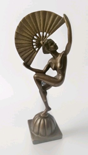 Bronze art deco - deco, lady