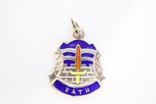 Vintage Silver Travel Charm - BATH
