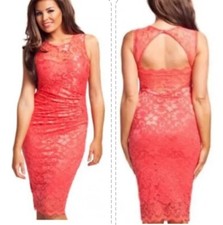 Jessica Wright Coral Pink Lace